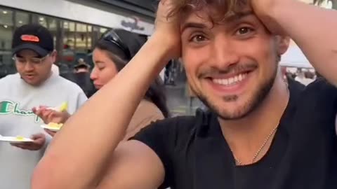 He just got his first customer