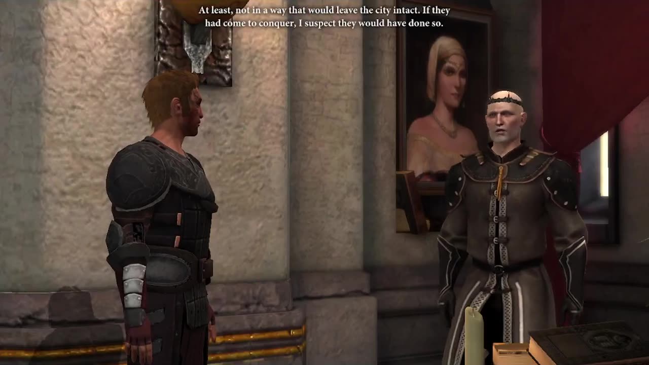 Dragon Age 2: DwarfNobel Hawke: Male Aggressive Rogue: Merrill Romance