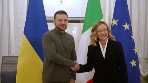 Zelensky showed his peace plan to the Italians.