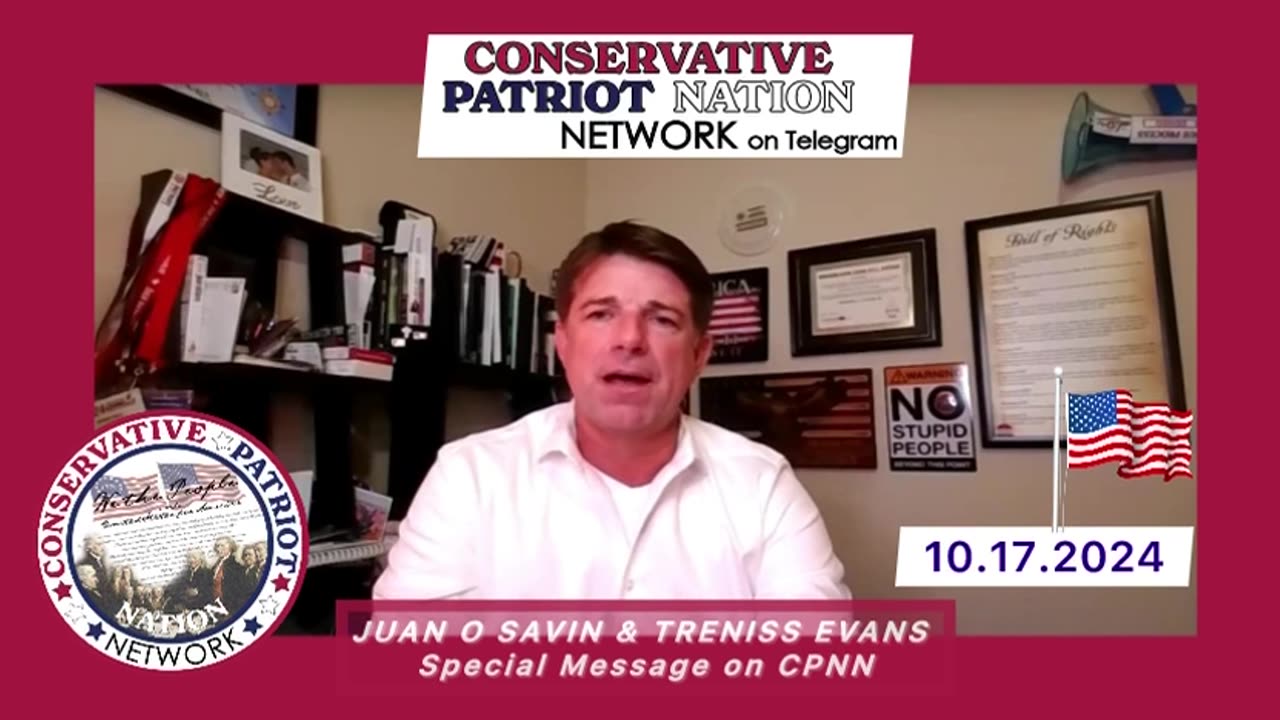 Juan O Savin & Treniss Evavs..Breaking News..”17 Day Special Message”On Conservative Patriot Nation