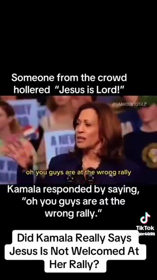 Blacks aren’t thrilled Kamala Harris is telling Christian’s they aren’t welcome at her rallies…