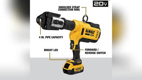 DEWALT 20V MAX Cordless Plumbing Pipe Press Tool Kit with Crimping Heads