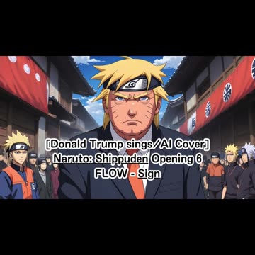 [Donald Trump sings/AI Cover] Naruto: Shippuden Opening 6 FLOW - Sign