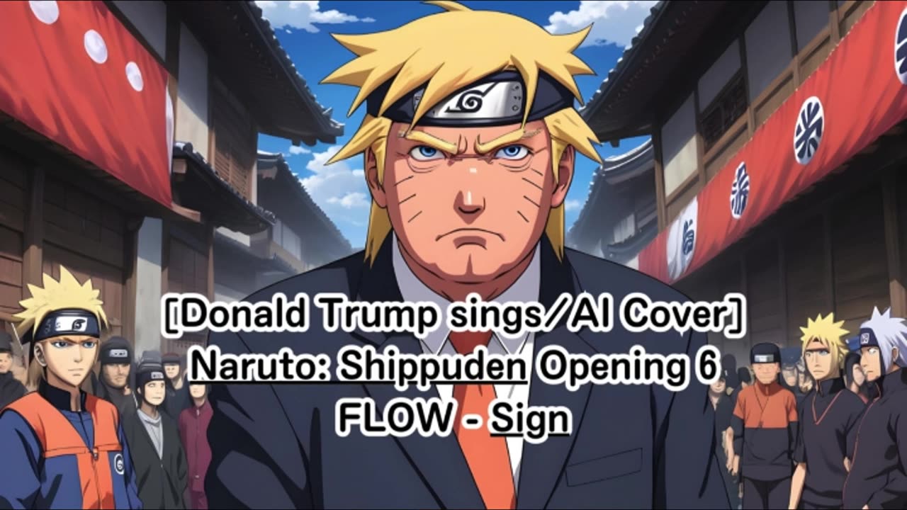 [Donald Trump sings/AI Cover] Naruto: Shippuden Opening 6 FLOW - Sign