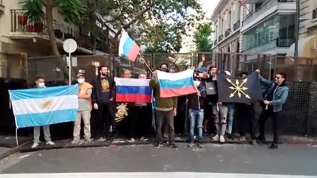 Argentine Eurasians held a rally in support of Russia and the operation in Ukraine