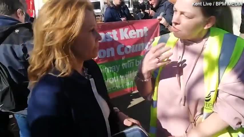 chaos_ Tory MP walks off after being confronted by protester