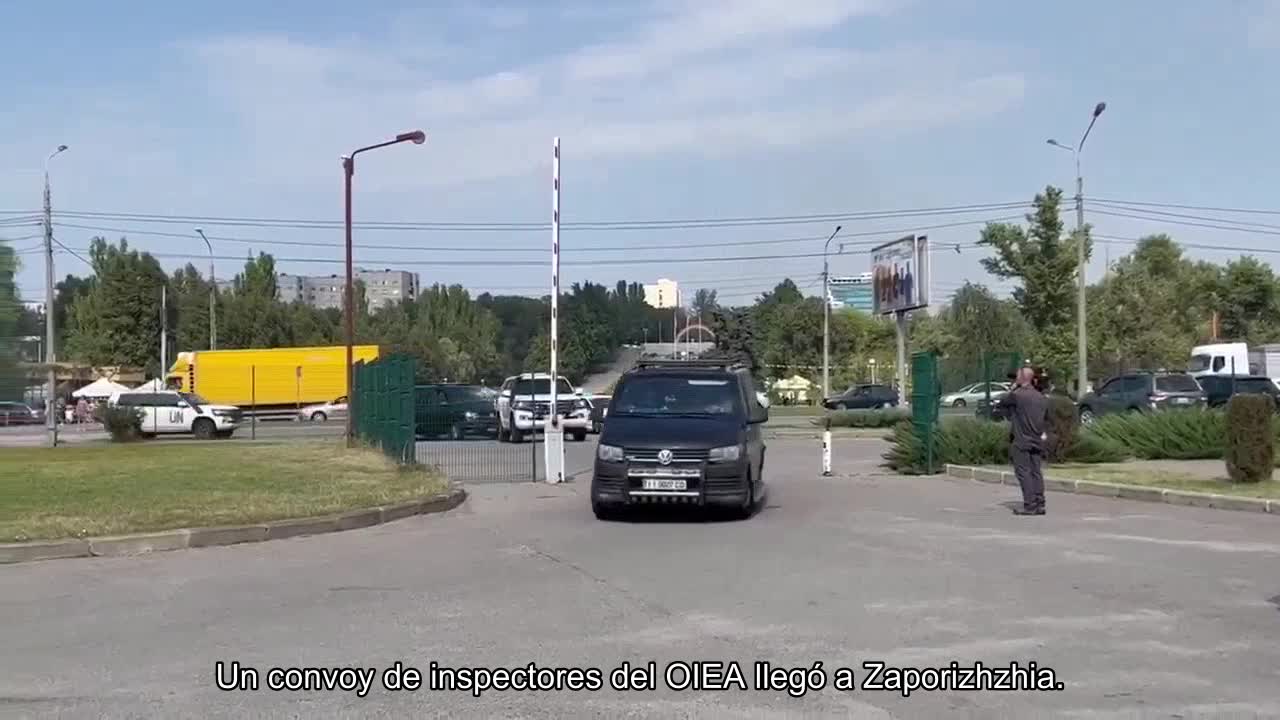 Un convoy de inspectores del OIEA llegó a Zaporizhzhia.