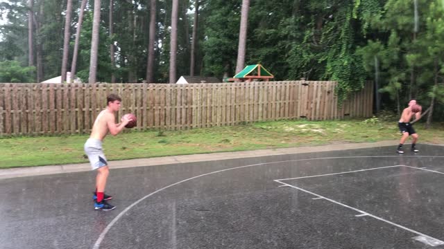 Rain didn’t stop us from getting our work in