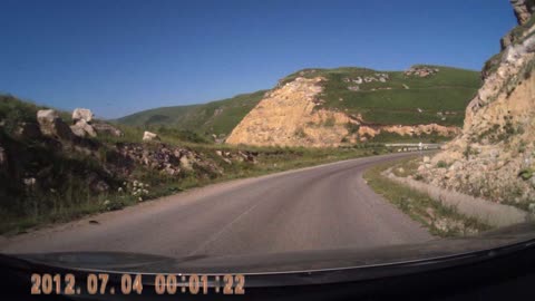 Road in the mountains.