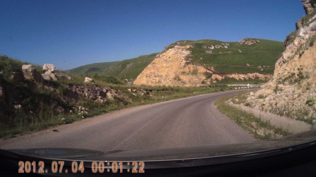 Road in the mountains.