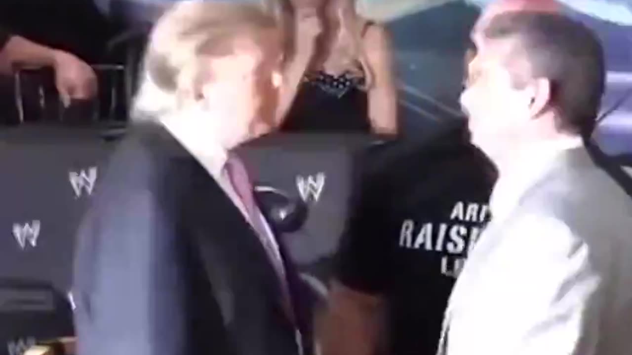 When President Trump slap Vince McMahon. WrestleMania 23, in 2007.