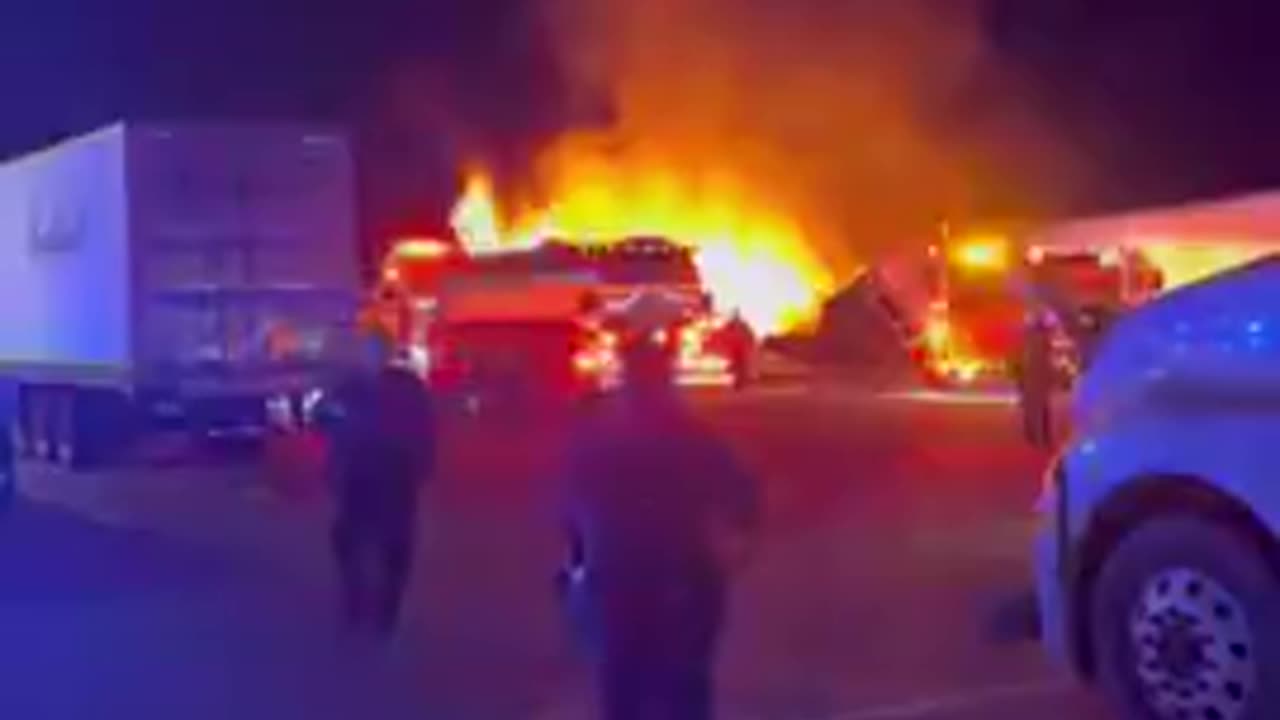 Two people are confirmed dead after a 6-vehicle crash at the Georgia Welcome