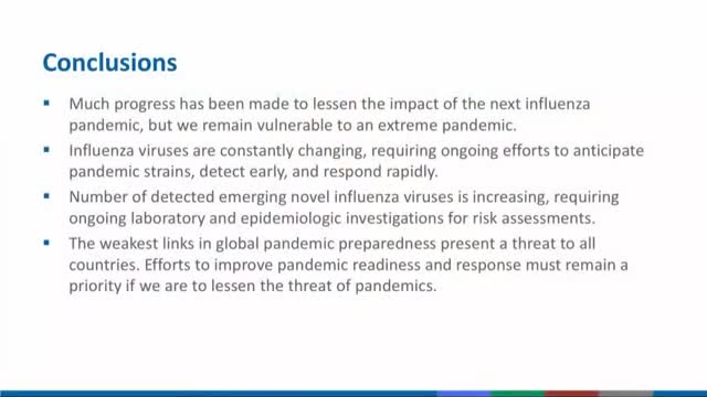 2017 Preplan: The Next Influenza Pandemic: Bill and Melinda Gates Foundation: (Jesuit) Smithsonian