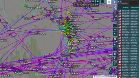 Utah Air Traffik Time Lapsed for May 23rd