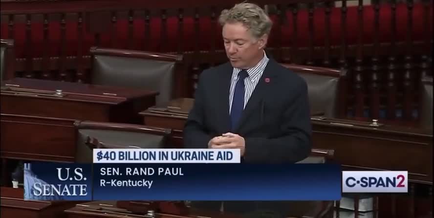 Rand Paul Delays ‘Speedy Vote’ On $40 Billion Ukraine Package