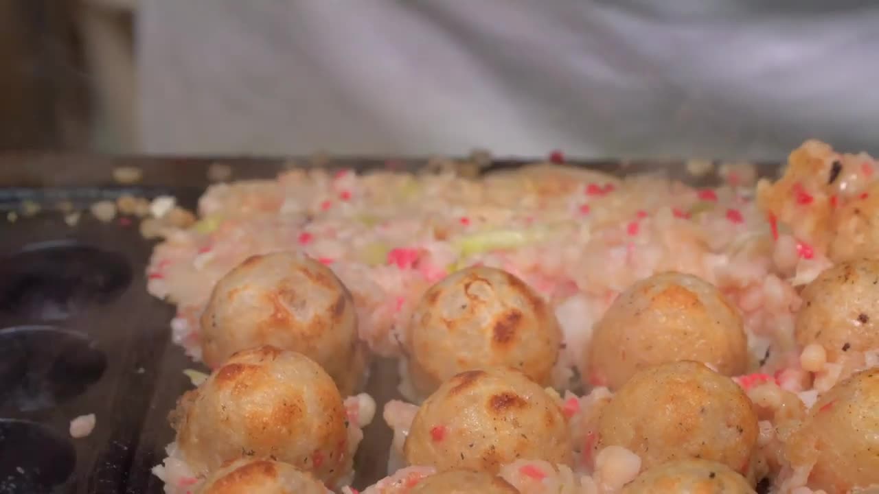 Takoyaki terkenal di Kyoto Jepang. Masakan kuliner tradisional