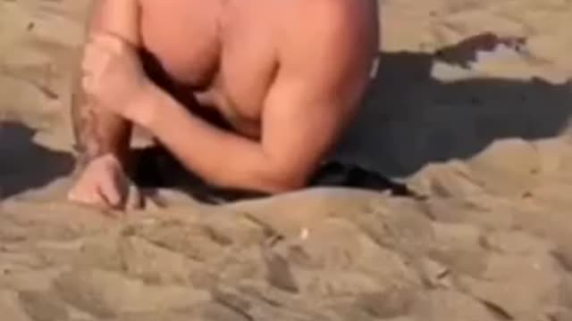 craze beach prank