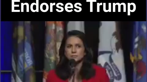 Tulsi Gabbard Endorses Trump