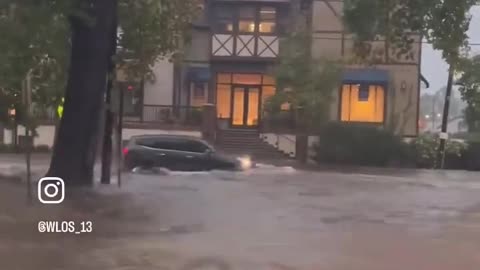 This was last night in Biltmore Village- Asheville, North Carolina. Hurricane Helene