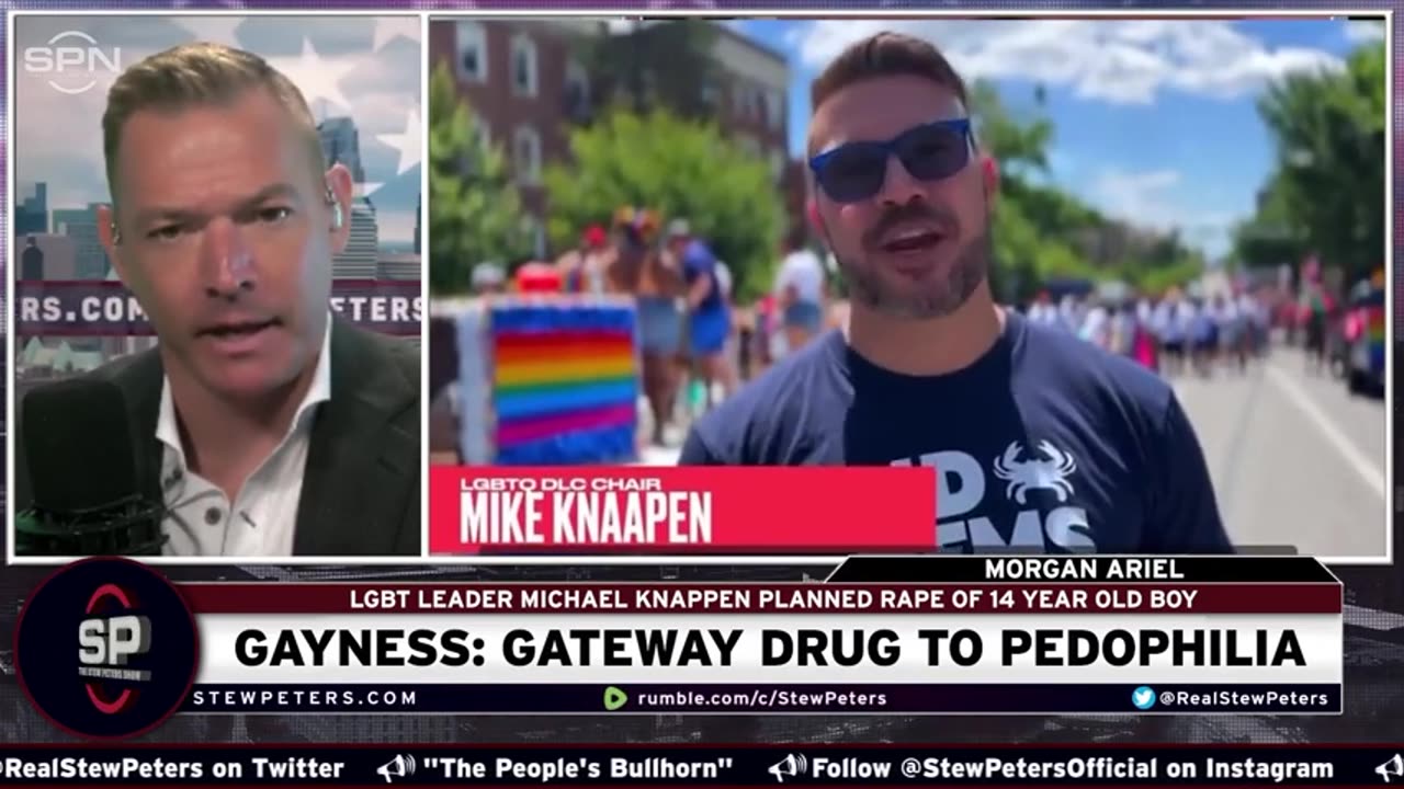 STEW PETERS Gayness Gateway Drug To Pedophilia LGBT Leader Michael Knappen