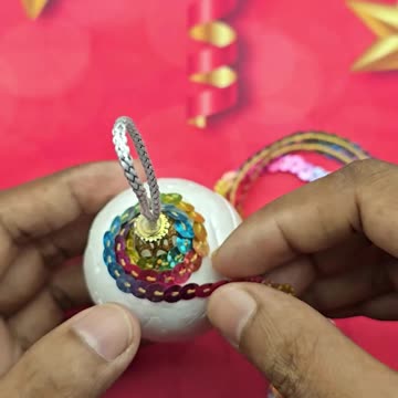 Handmade Christmas ornaments making for home decoration