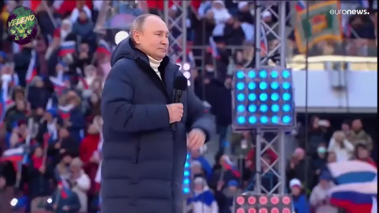 PUTIN. IL SUO DISCORSO ALLO STADIO DI MOSCA IL 18/03/22. SUB ITA.