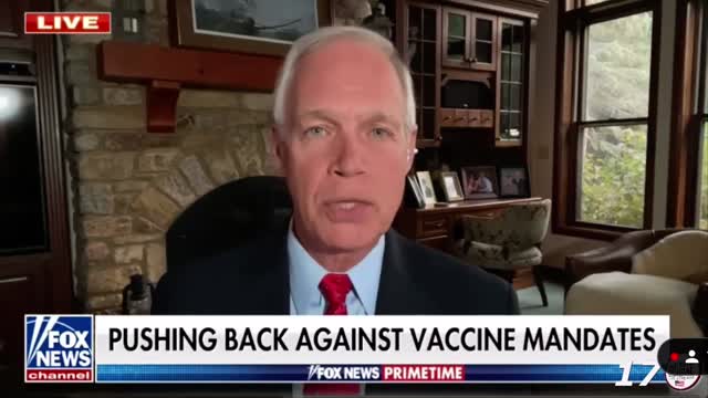 Senator Johnson mentions on-air that Pfizer vaccine is NOT approved by the FDA