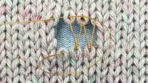 Satisfying invisible sewing repair