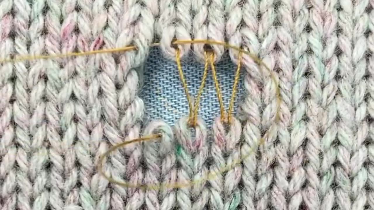 Satisfying invisible sewing repair