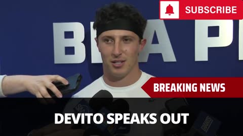 Tommy DeVito Speaks Out On Being Named Starter