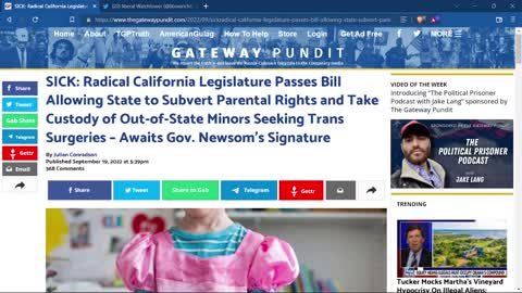 California will transition kids from other of state ( NO NEED FOR PARENTS CONSENT )