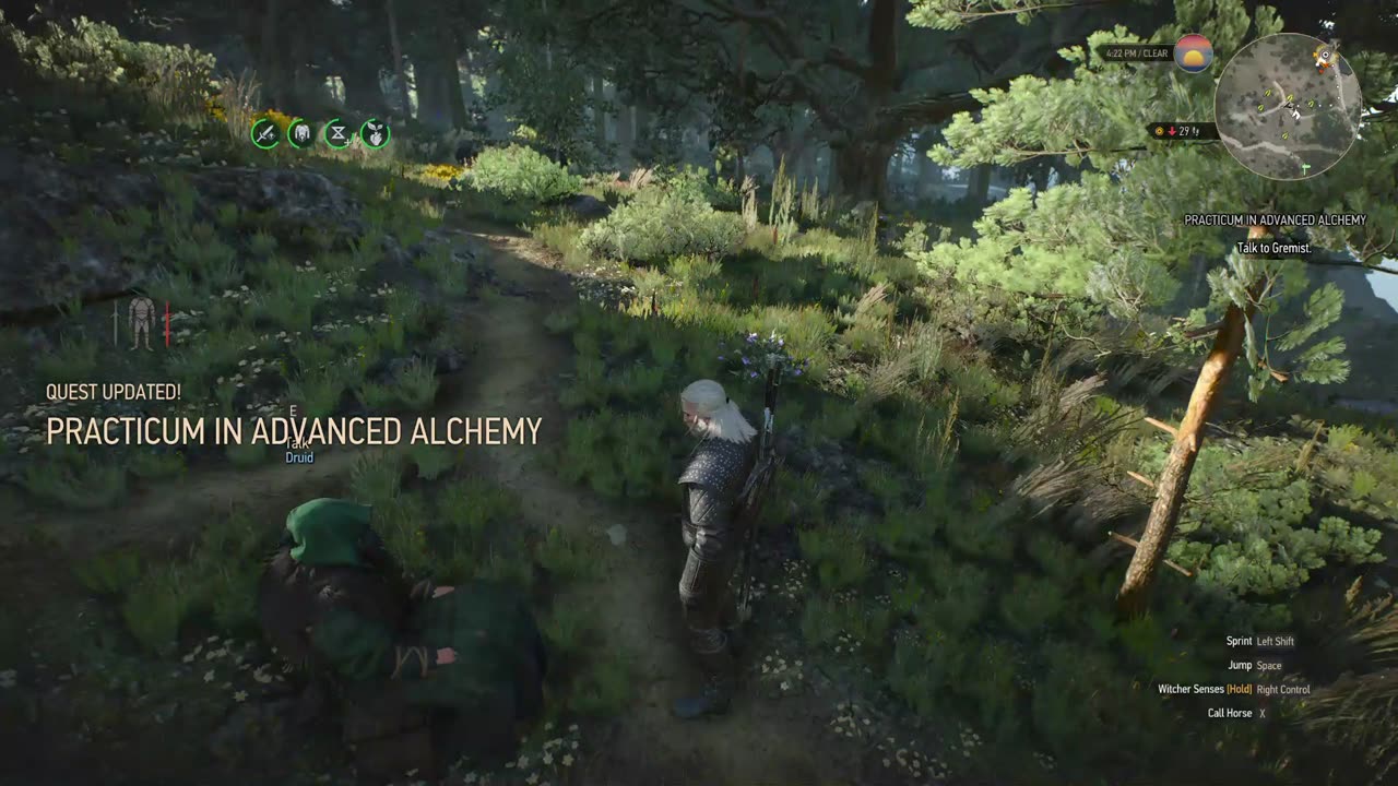 The Witcher 3 Practicum in advanced alchemy intro