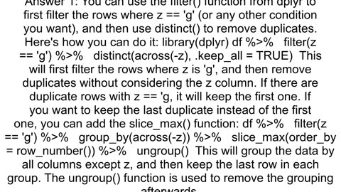 How can I use distinct keep_all TRUE but specify which row to keep