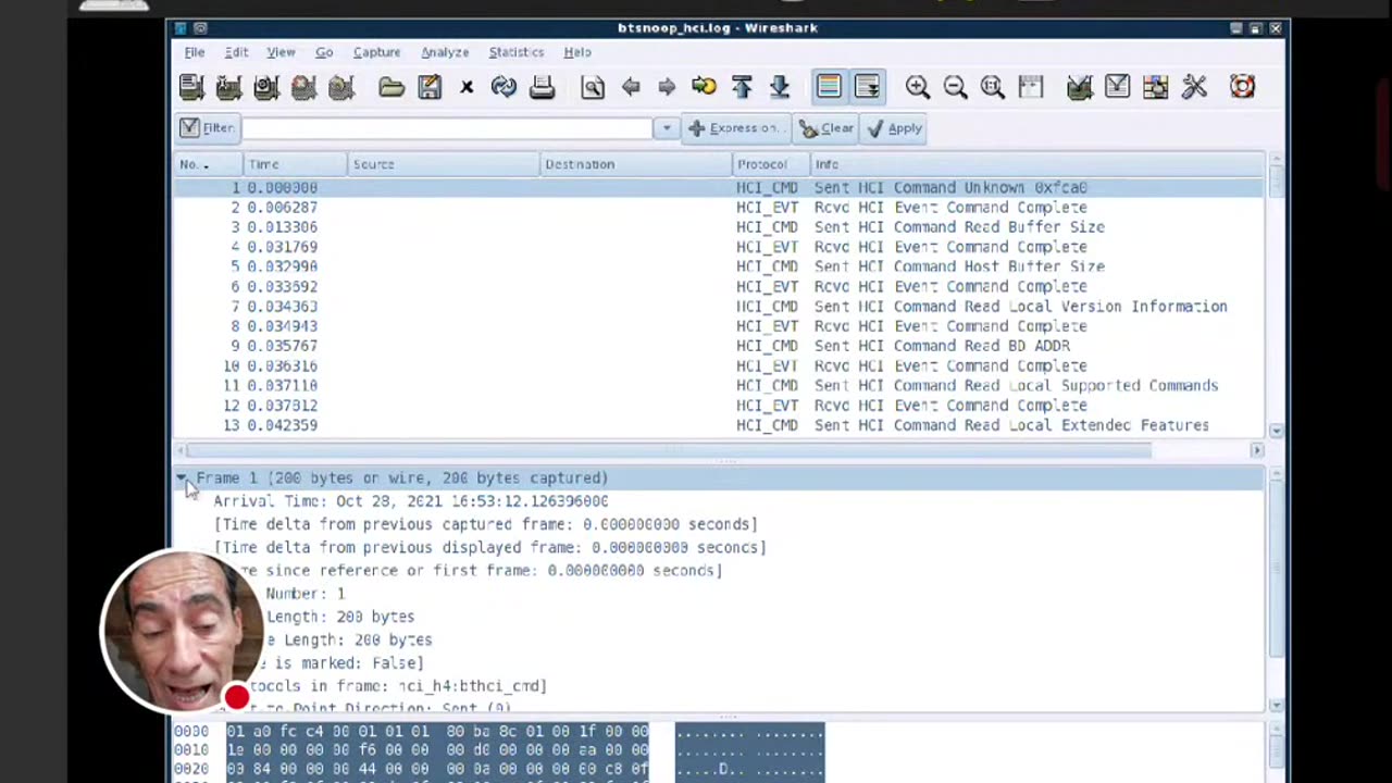 BioHacking 05 Captura y analisis de comunicación de chips Bluetooth de in0culad0