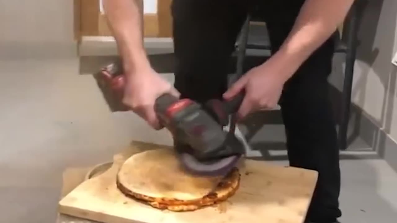 One way to fix a burnt pizza