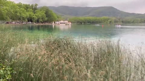 WALK BANYOLES Catalonia SPAIN travel video WALKING TOUR virtual walk