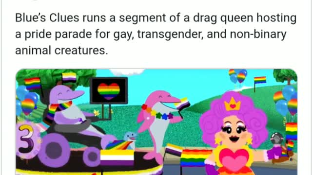 Children' show tries to make children believe that Gender Dysphoria is normal.