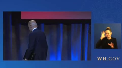 Joe Biden Speaks to League of Cities - Forgets His Mask - Shuffles Off Stage