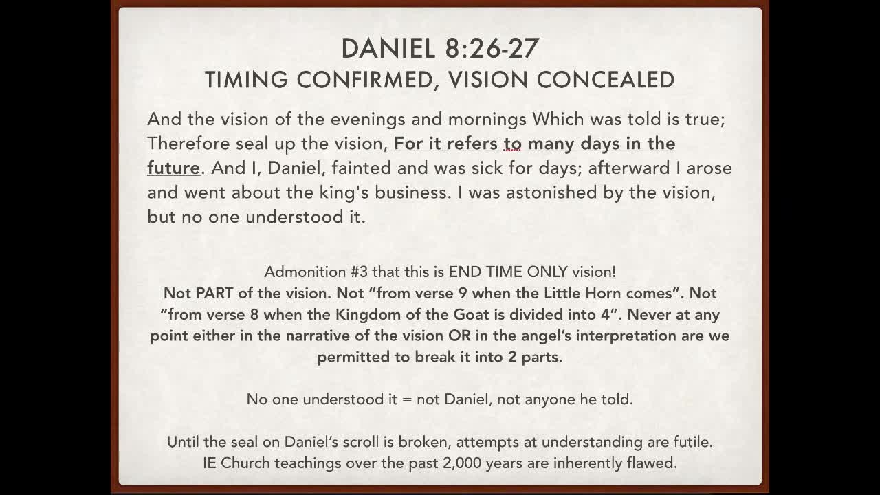 Daniel 8, verse by verse. Part 2 of 3