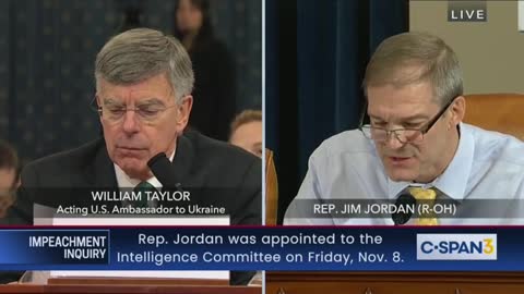 Jim Jordan:To witness...It's real clear, isn't it?"