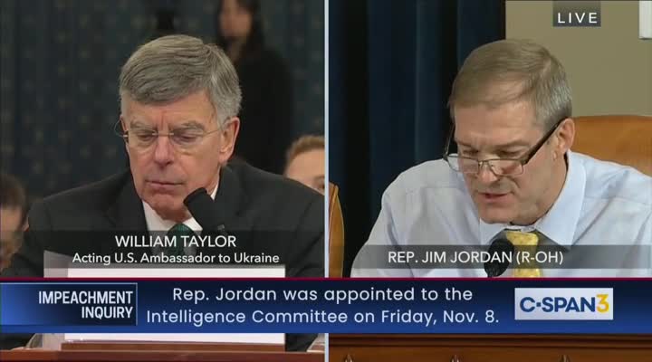 Jim Jordan:To witness...It's real clear, isn't it?"