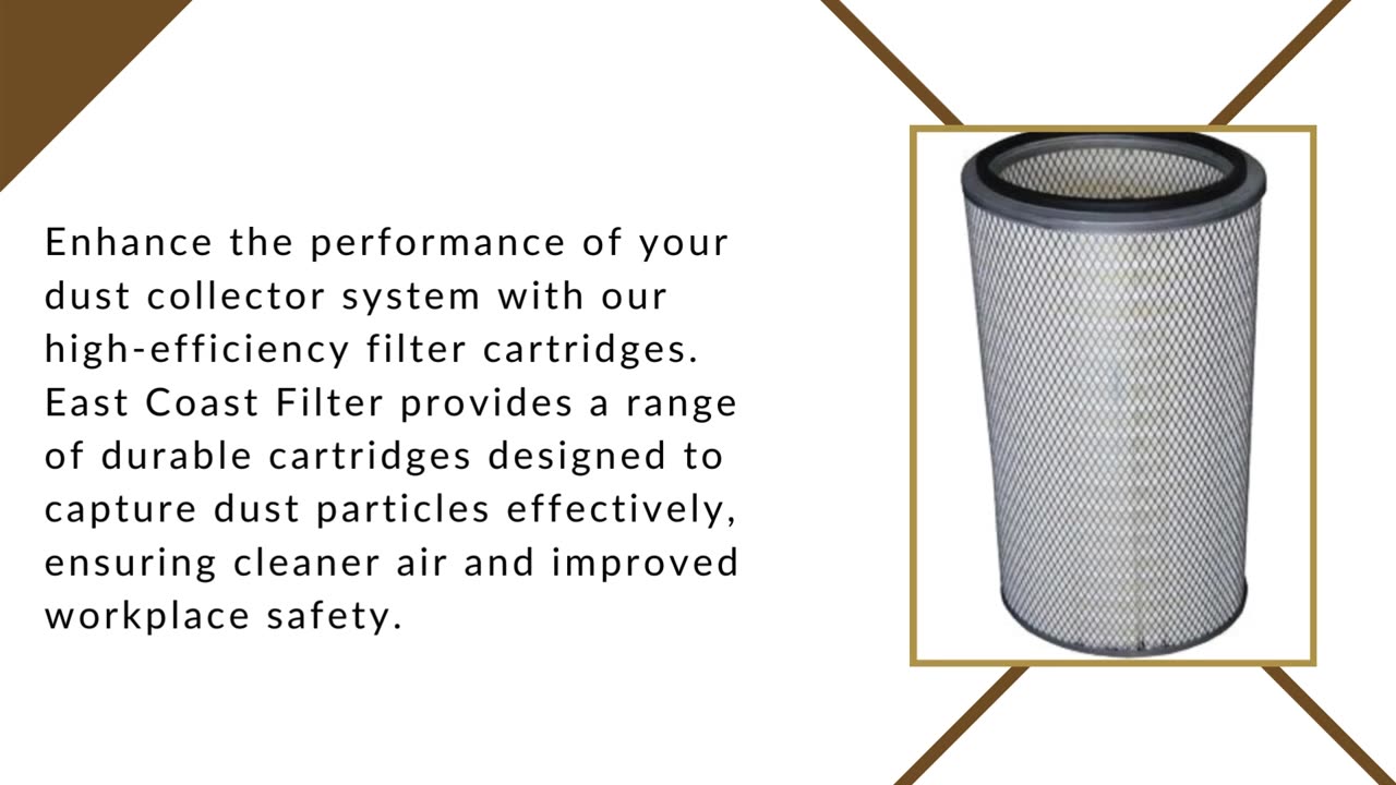 Efficient Dust Collector Filter Cartridge - East Coast Filter