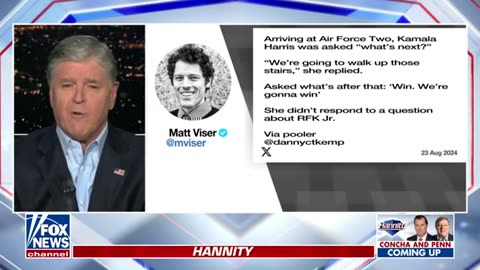 240823 Sean Hannity Bad news for the Kamala Harris campaign.mp4