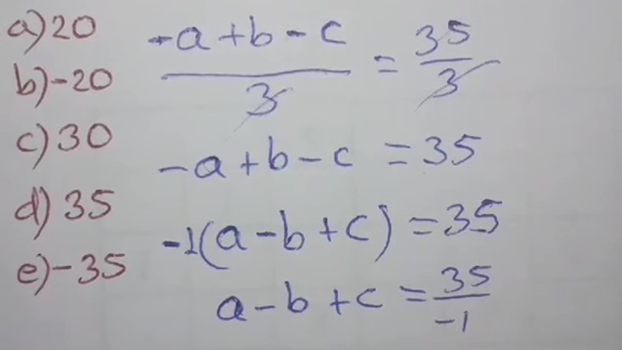 MATEMÁTICA ÁLGEBRA fracciones homogéneas