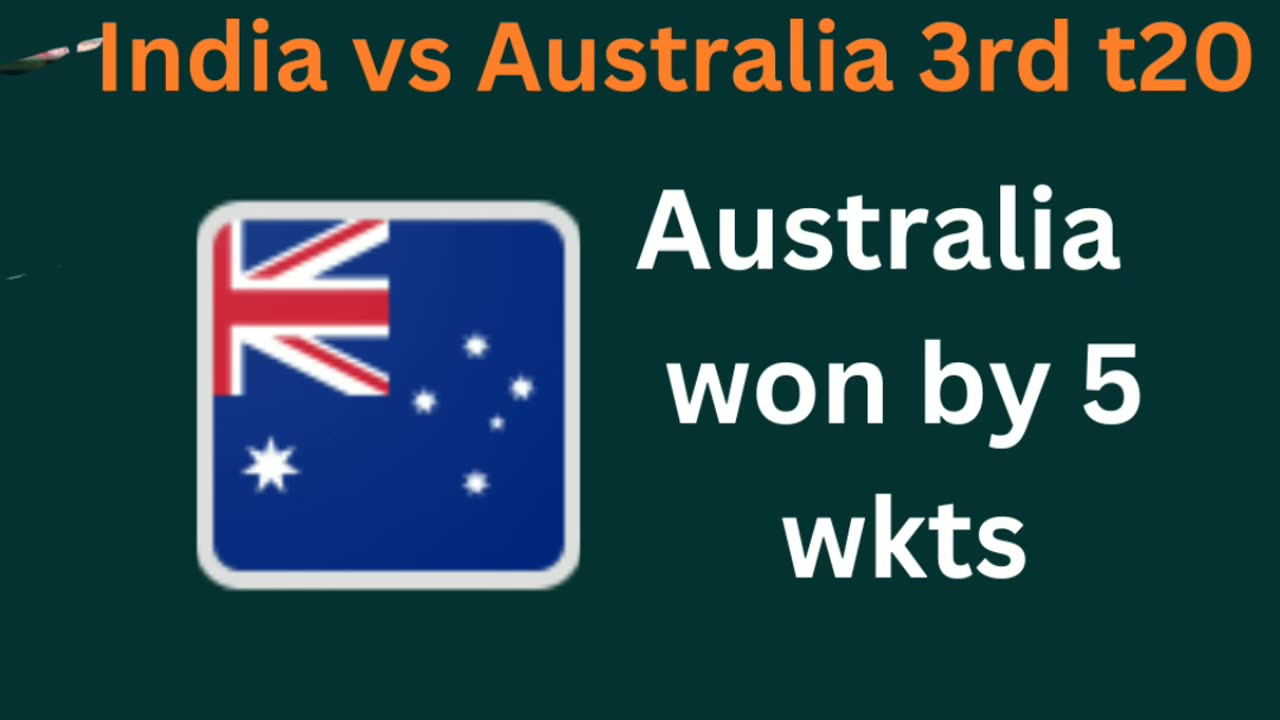 India vs Australia T20 Match Highlights