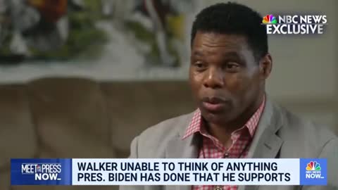 Herschel Walker TRASHES Biden With HILARIOUS Answer To Reporter's Question