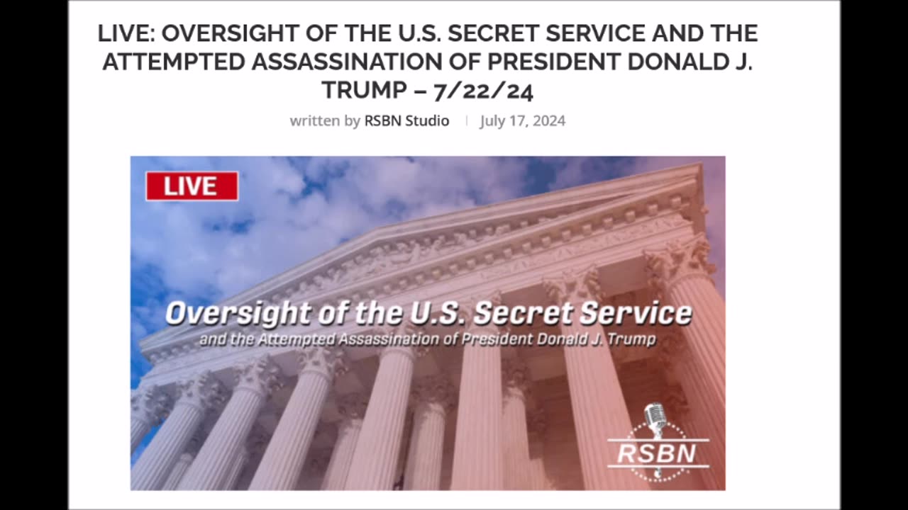 Oversight of the U.S. Secret Service and the Attempted Assassination...