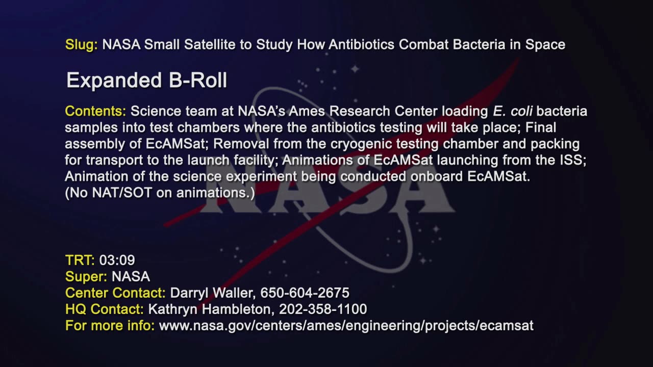 EcAMSat Video News File