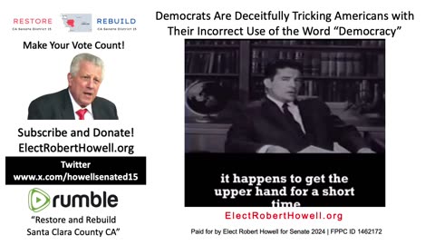 Democrats Deceitfully Misuse the Word "Democracy" for Nefarious Purposes