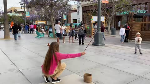The boy tries to STEAL my violin during my street performance | Imagine by John Lennon.07/2021